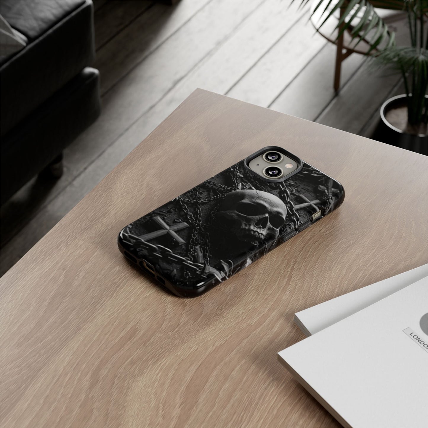 Gothic Skull Tough Phone Case