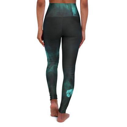 Girl Army Water Brushed Print High Waisted Leggings