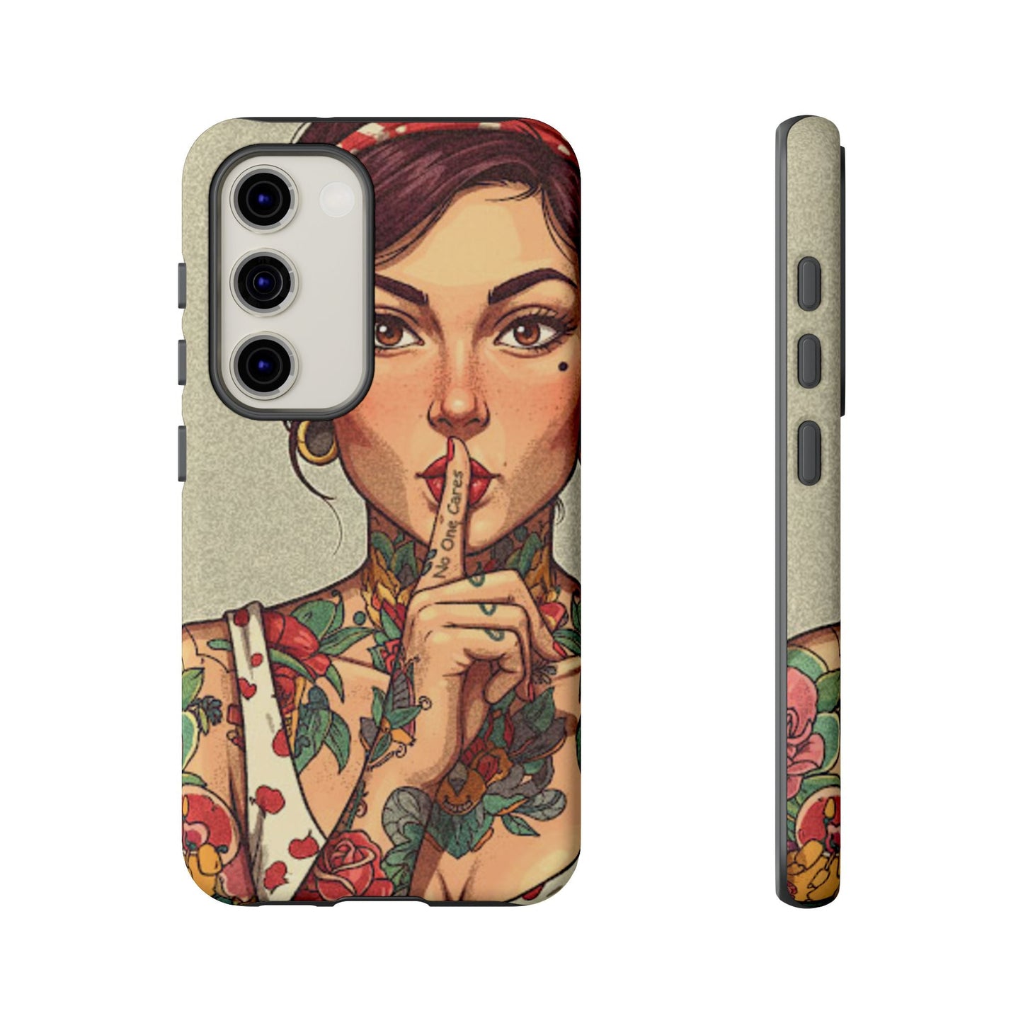 Shh No One Cares Tough Phone Case