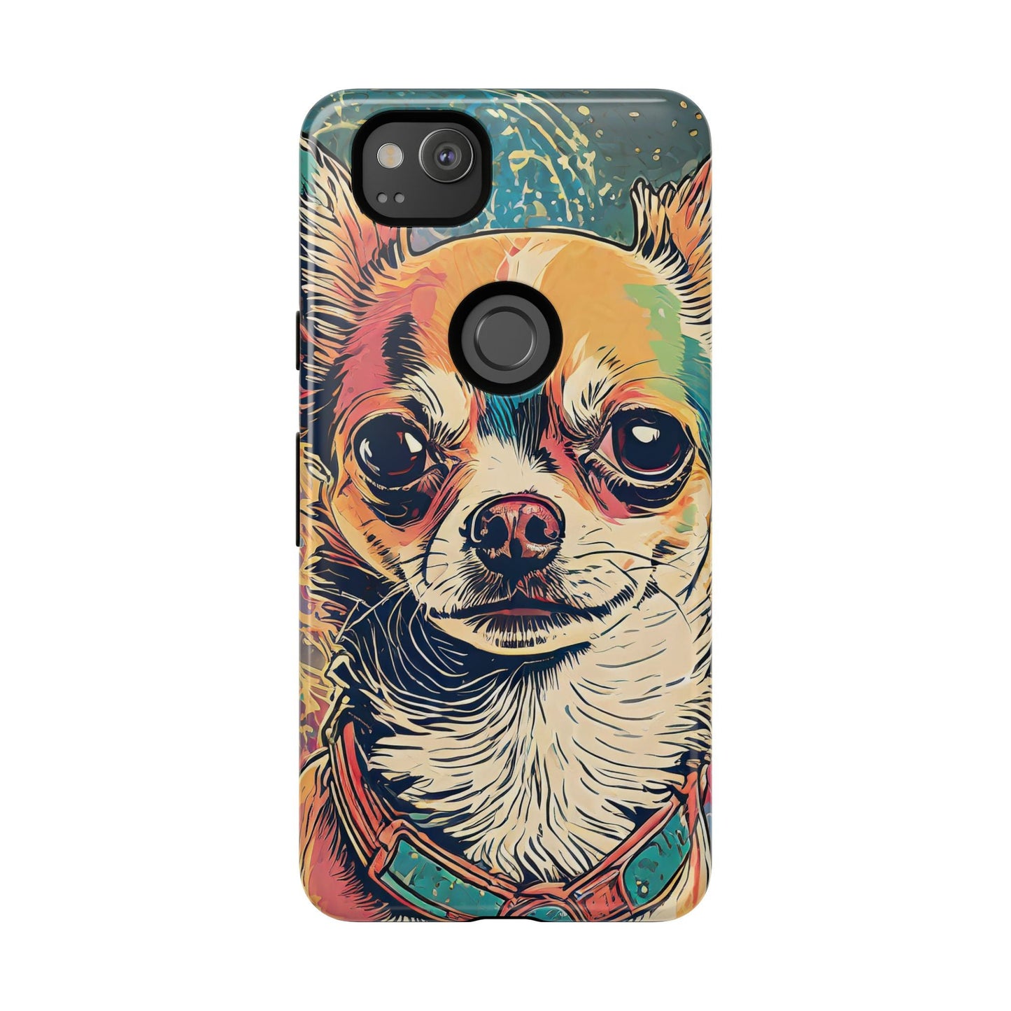 Abstract Chihuahua Tough Phone Cases
