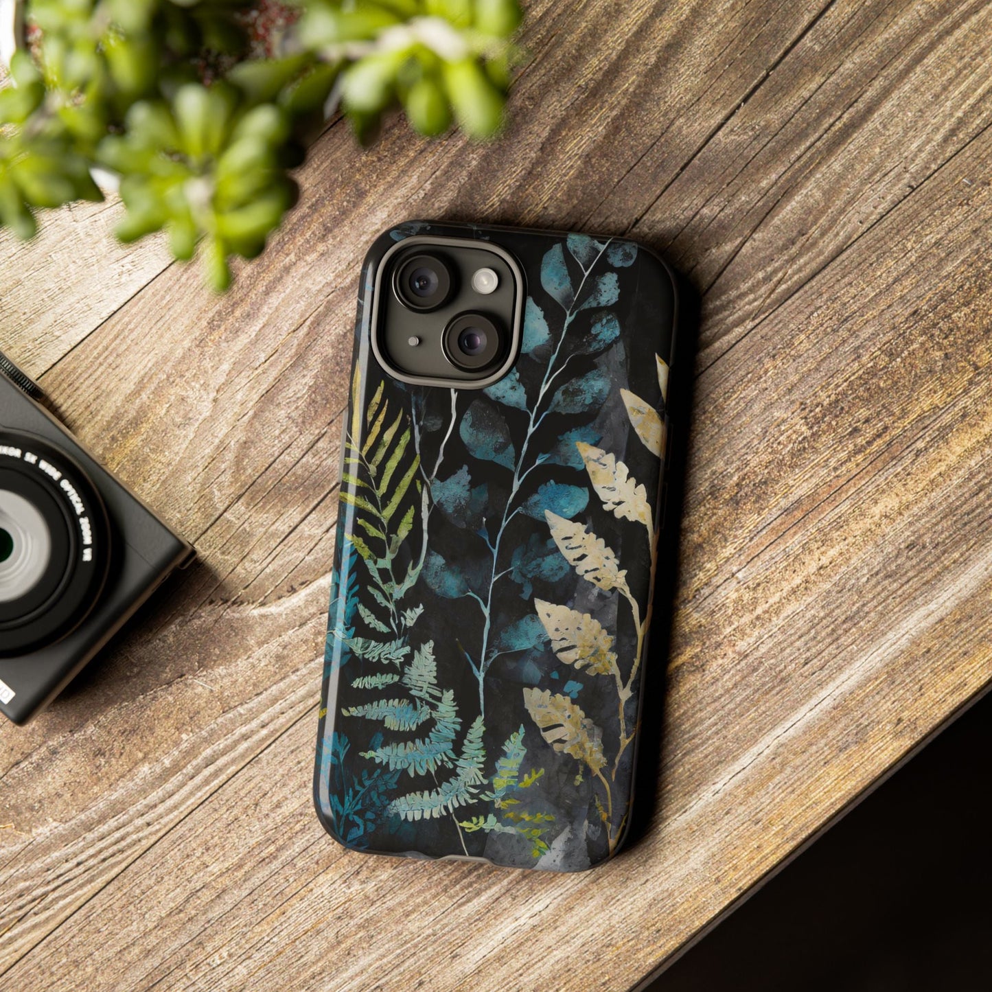 Dark Floral Tough Phone Case