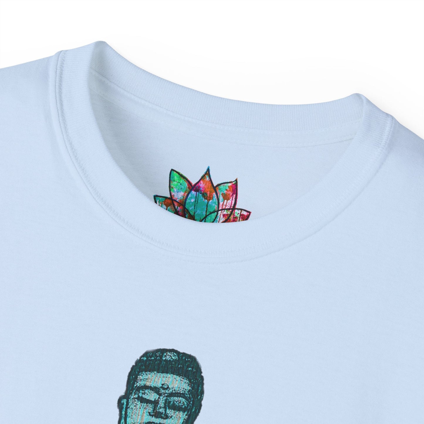 Fine Art Buddha Chalk Drawing Print Unisex Ultra Cotton Tee