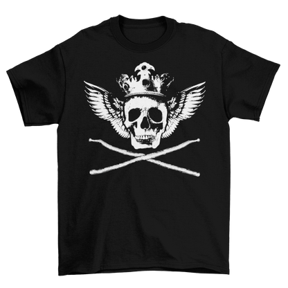 Drum Skull In The Dark T-Shirt