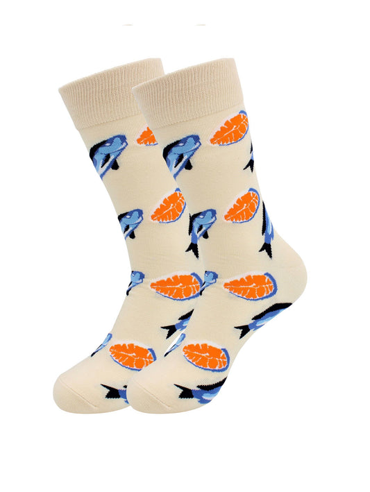 Salmon Socks - Comfy Cotton for Men & Women