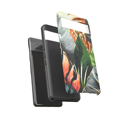 Tropical Leaf Tough Phone Case