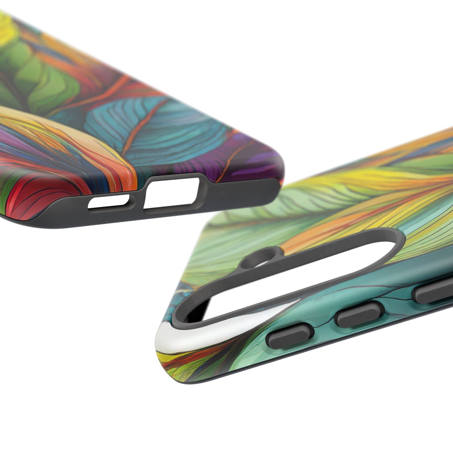 Vibrant Tropical Leaf Tough Phone Case