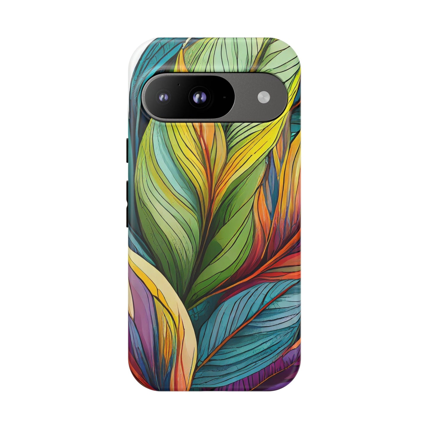 Vibrant Tropical Leaf Tough Phone Case