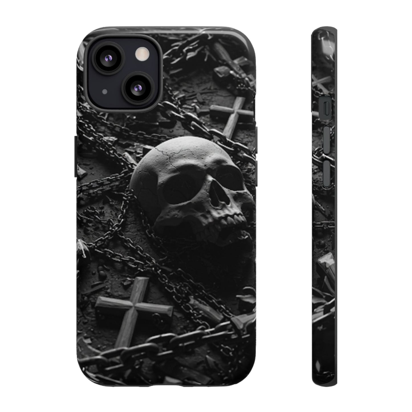 Gothic Skull Tough Phone Case