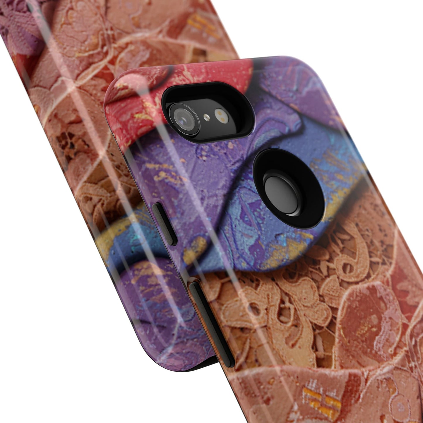 Abstract Painted Lace Tough Phone Case