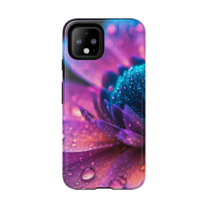 Vibrant Blue And Purple Flower Tough Phone Case