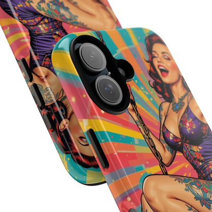 Bold Retro Pin-Up Tough Phone Case