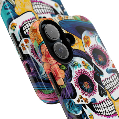 Loving Sugar Skull Couple Tough Phone Case