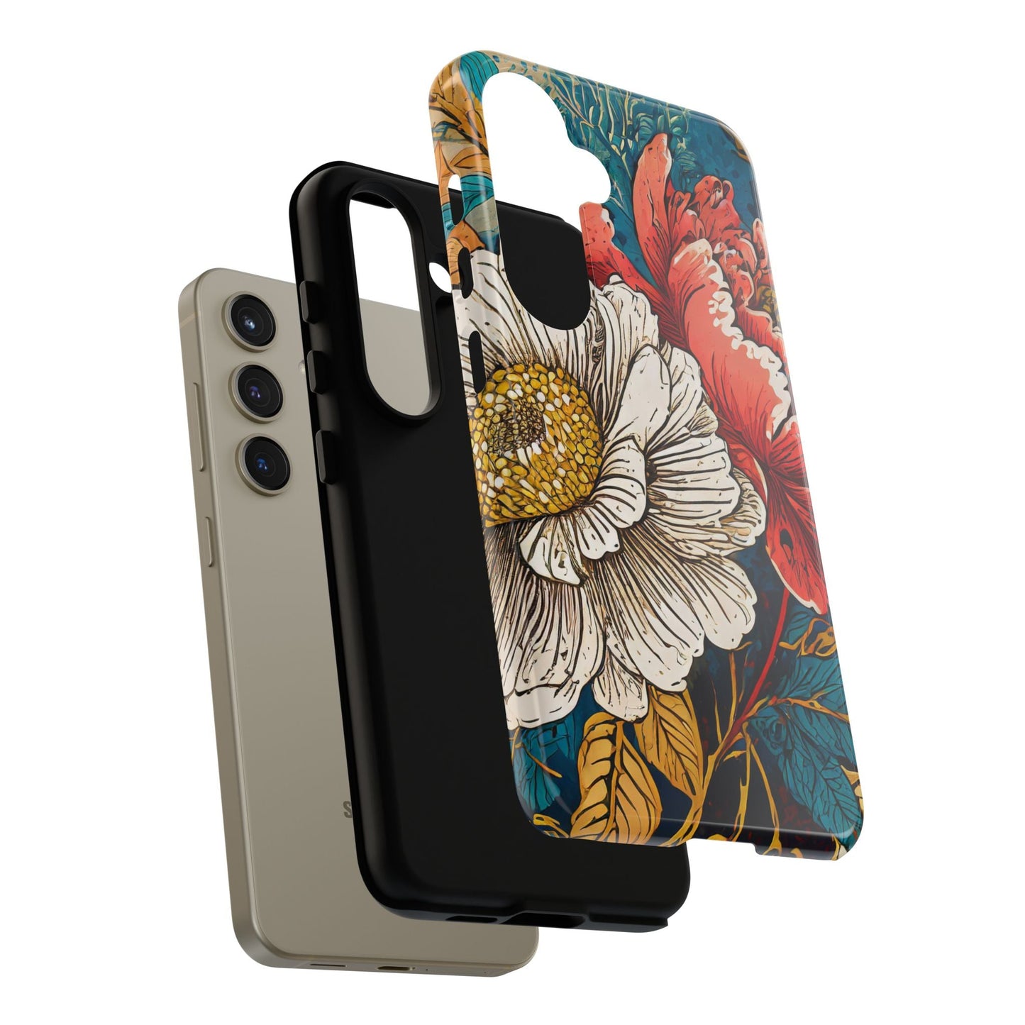 Artistic Floral Tough Phone Case