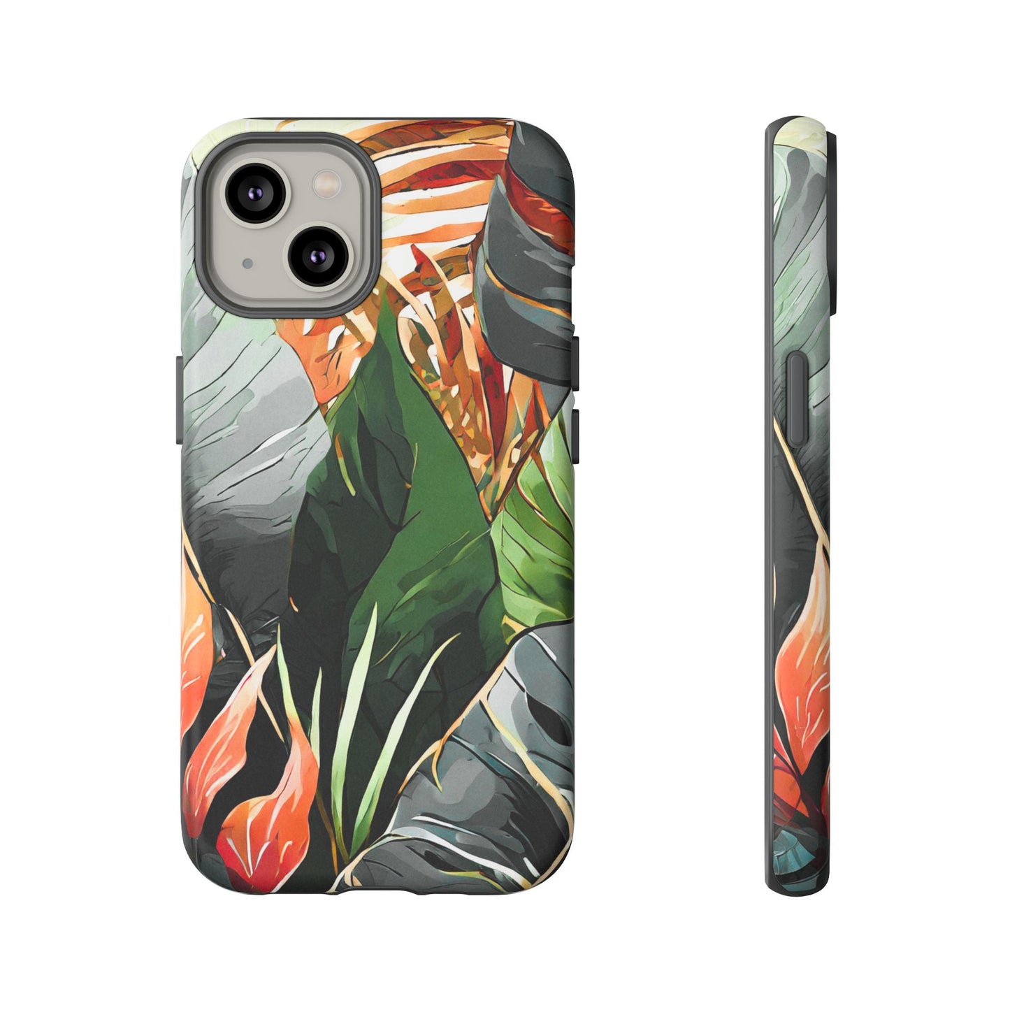 Tropical Leaf Tough Phone Case