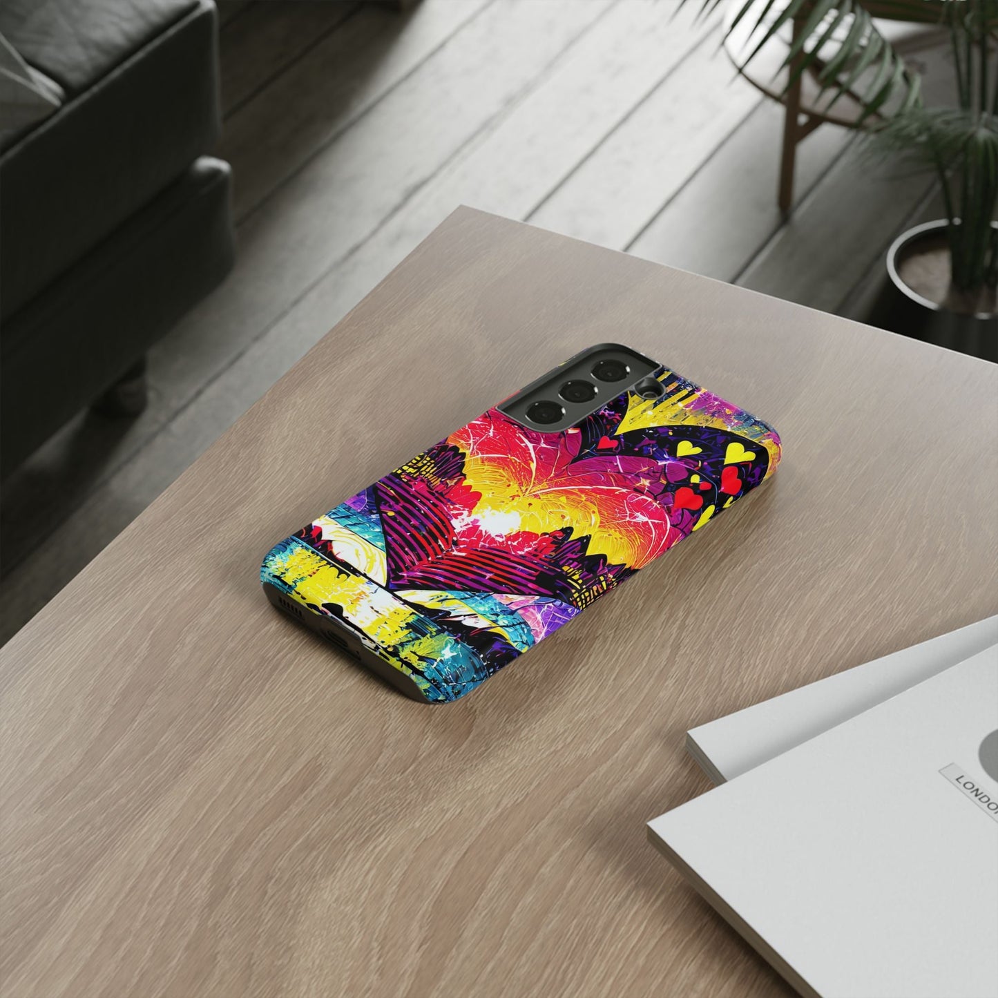 Vibrant Heart Sunset Tough Phone Case