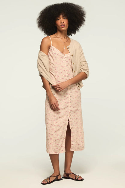 [158103-690] WOMENS LUCKY BRAND FESTIVAL PRINTED SIMONE SLIP DRESS
