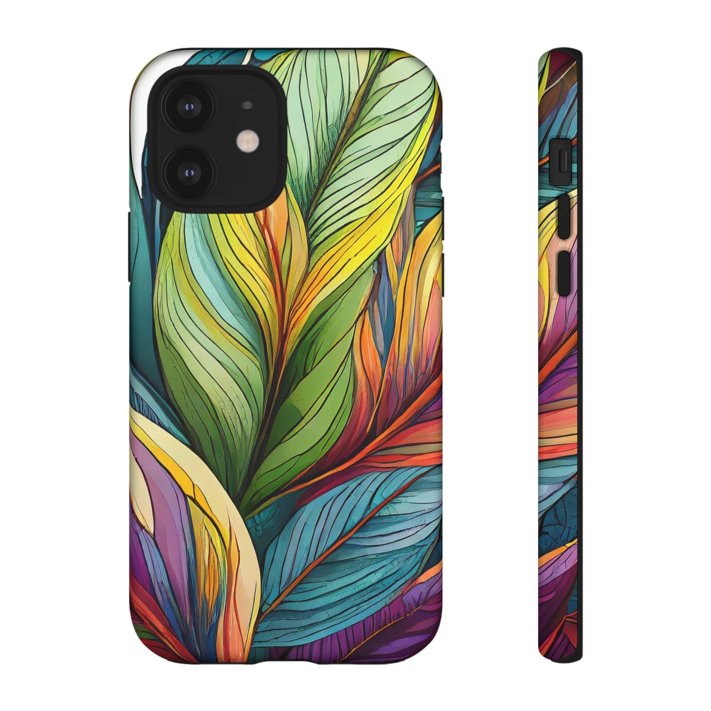 Vibrant Tropical Leaf Tough Phone Case