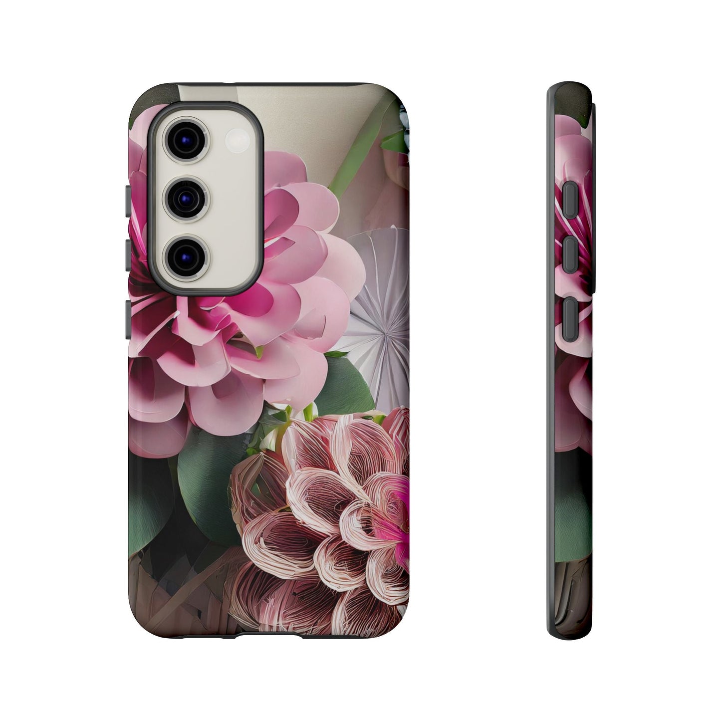 Elegant Paper Flowers Tough Phone Case