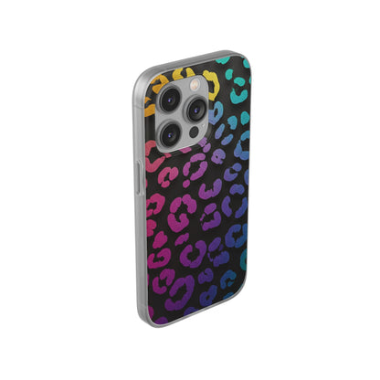 Vibrant Leopard Print Flexi Phone Case