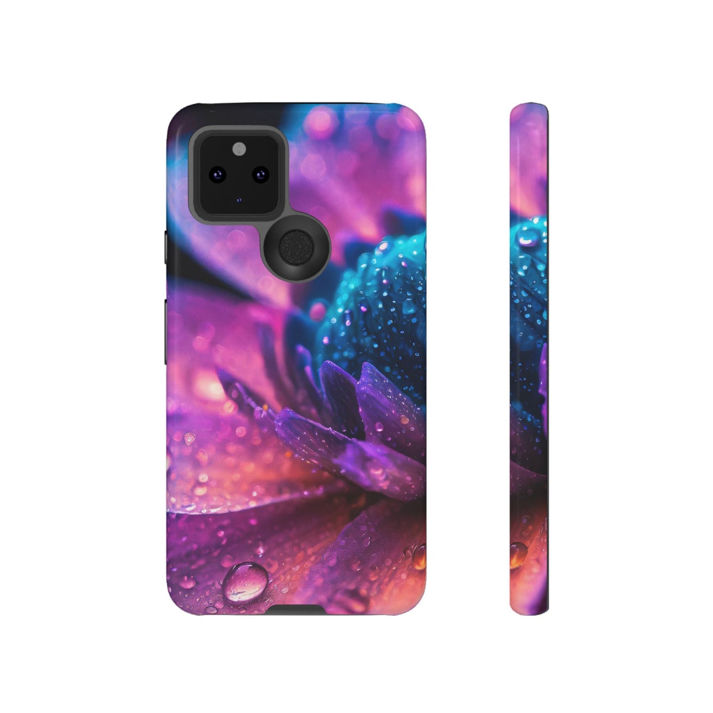 Vibrant Blue And Purple Flower Tough Phone Case