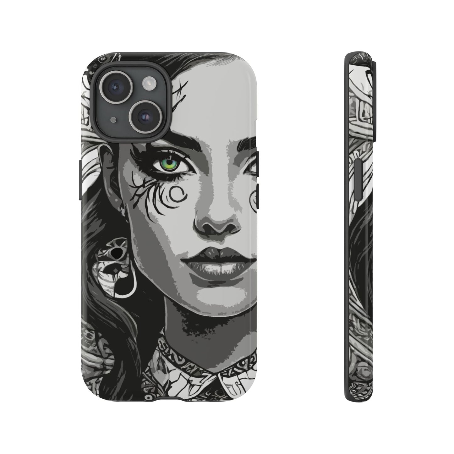 Green Eyed Devilish Beauty Tough Phone Case