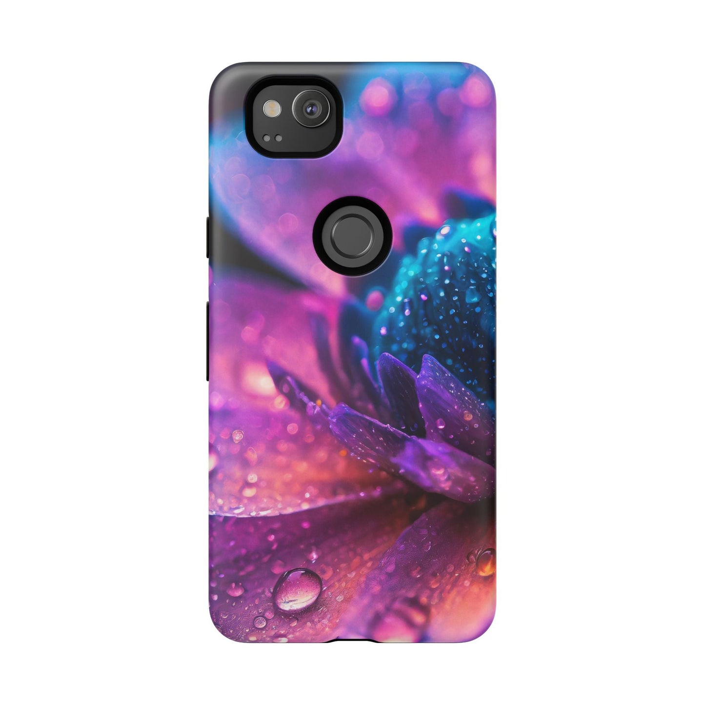 Vibrant Blue And Purple Flower Tough Phone Case
