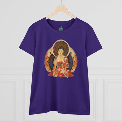Buddha Gouache Print Women's Cotton Tee
