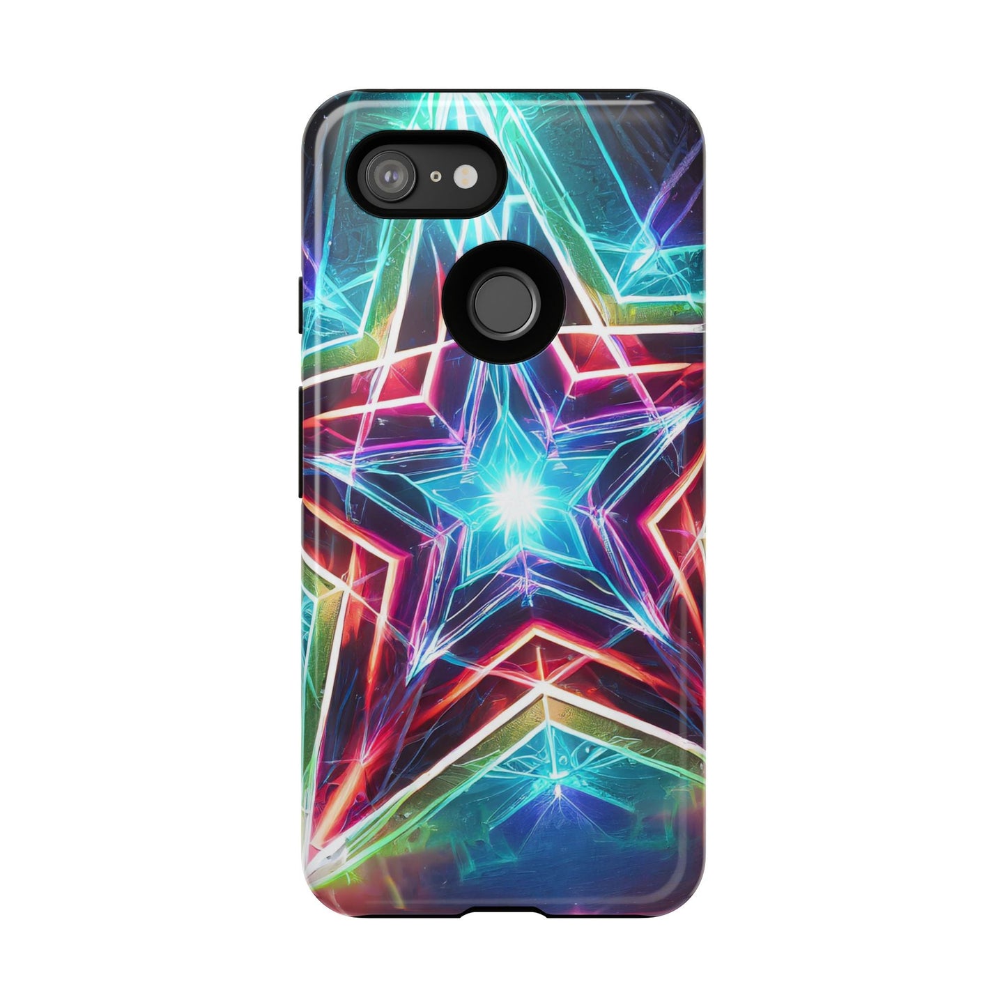 Neon Light Stars Tough Phone Case