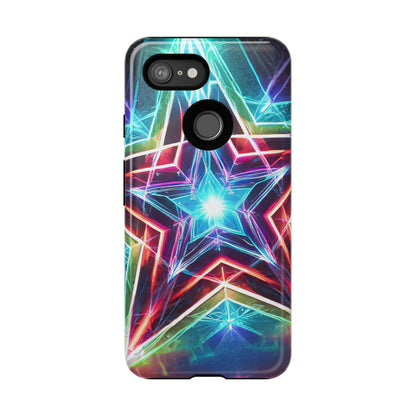 Neon Light Stars Tough Phone Case