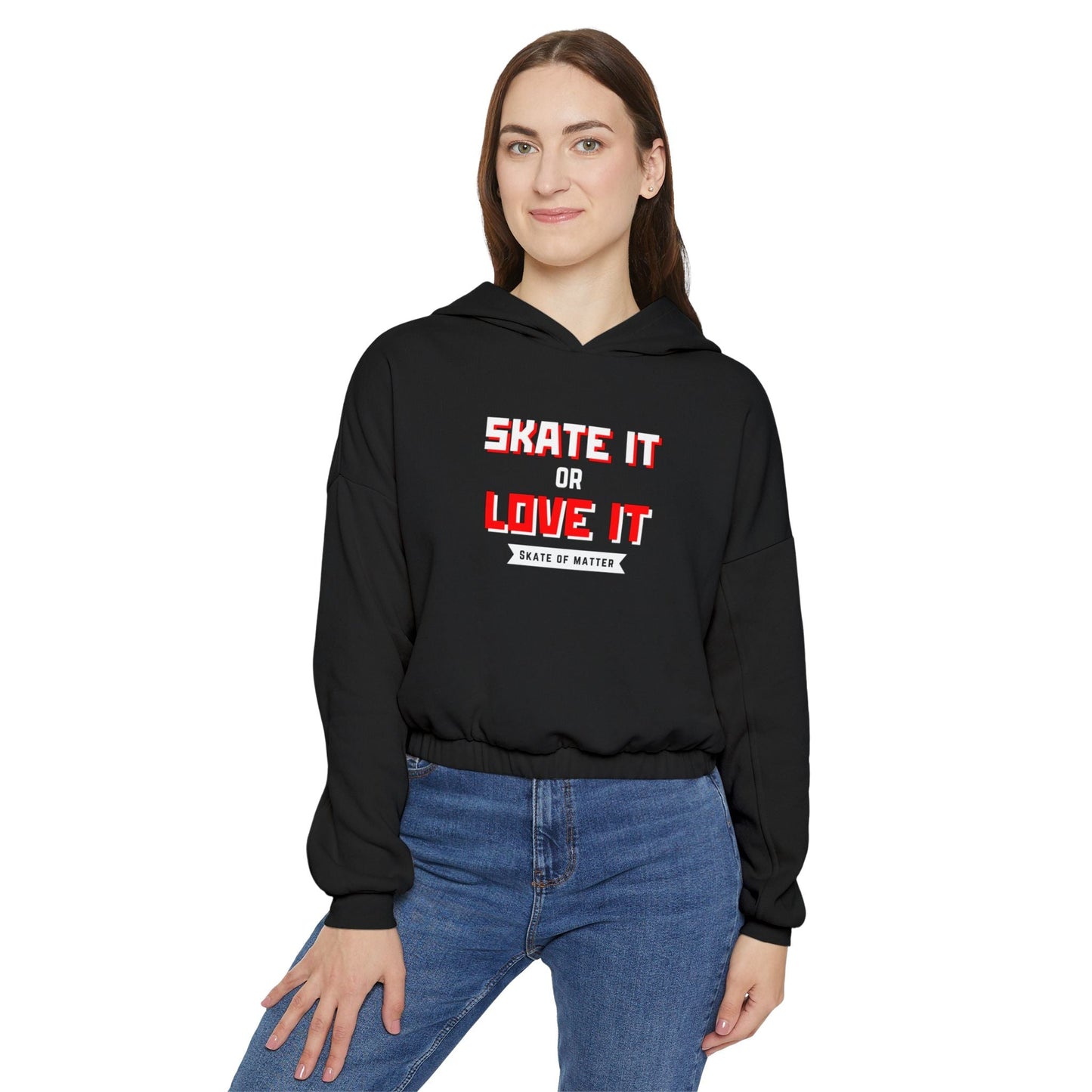 Women’s Cropped Skate it or Love It Hoodie