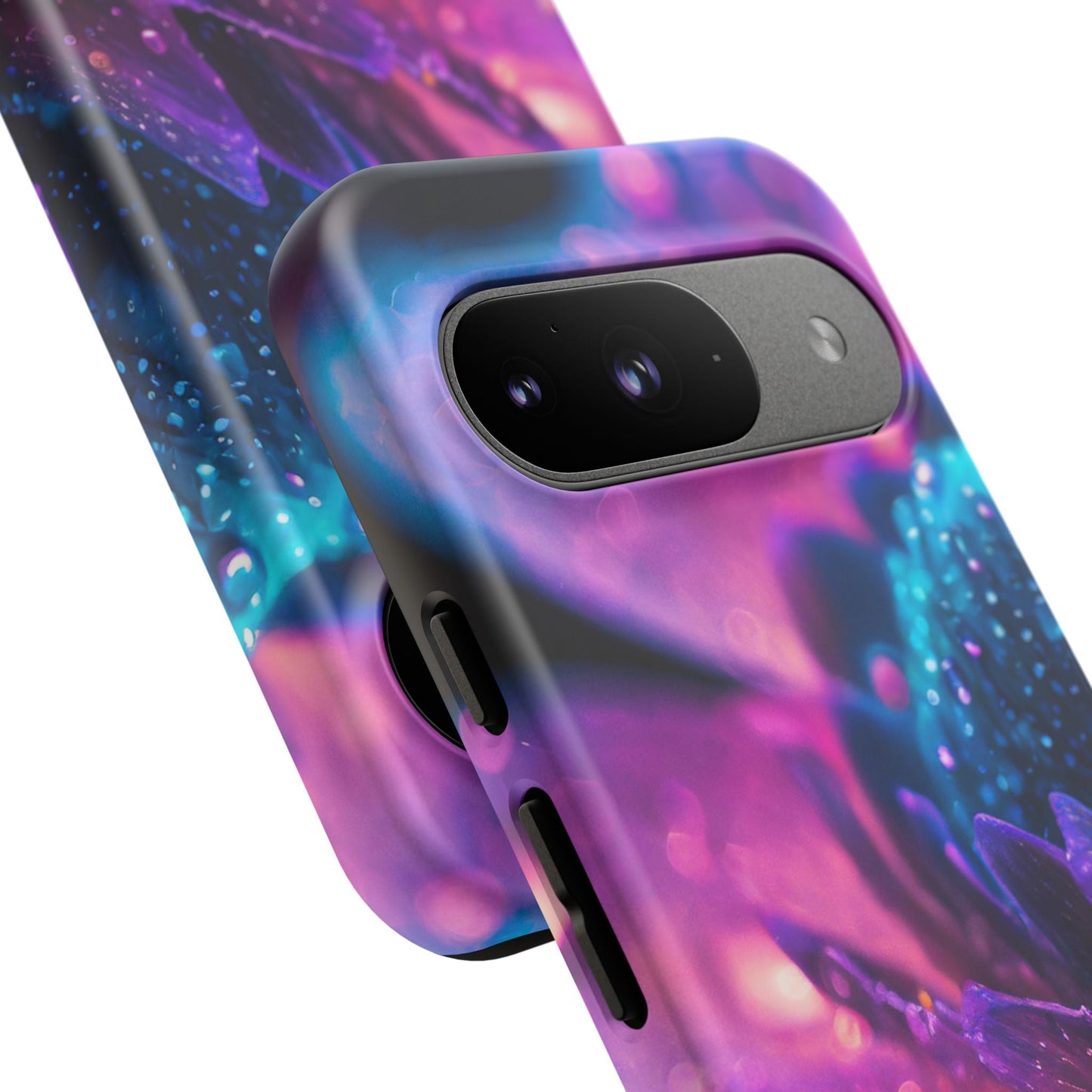 Vibrant Blue And Purple Flower Tough Phone Case