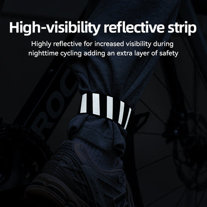 ROCKBROS Anti-Roll Chain Riding Leg Straps Adjustable Reflective