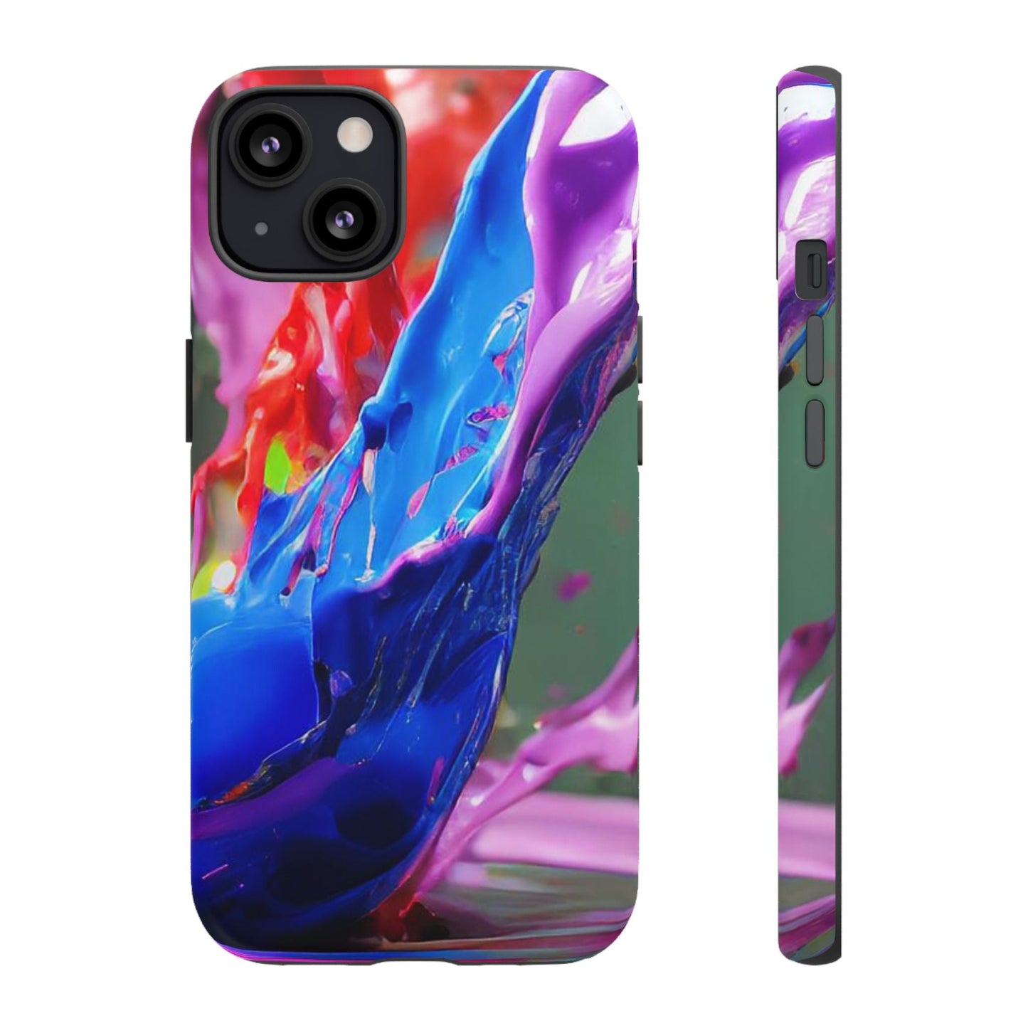 Vibrant Color Splash Tough Phone Case