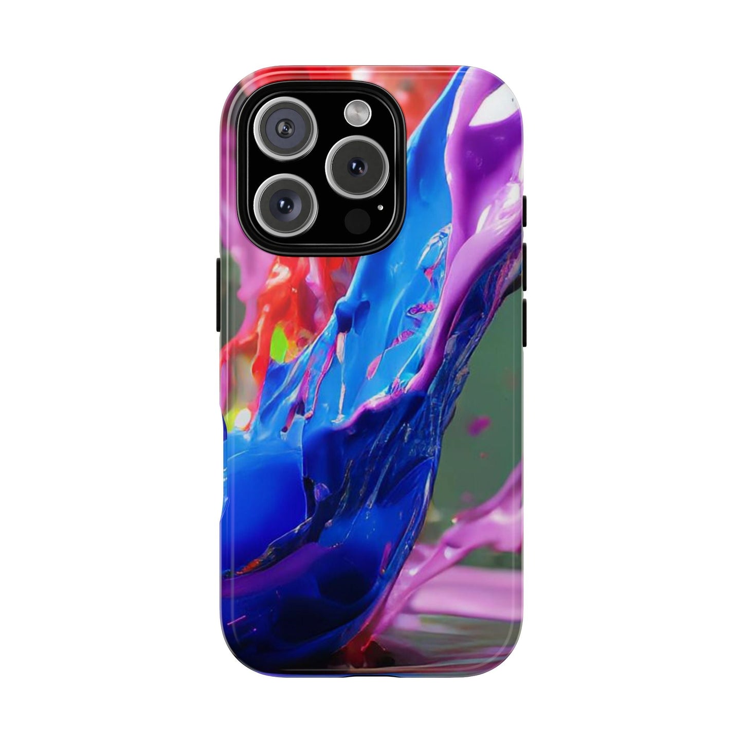 Vibrant Color Splash Tough Phone Case