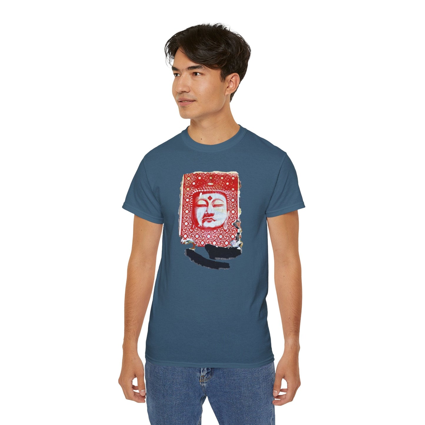 Fine Art Buddha Tablet Print Unisex Ultra Cotton Tee