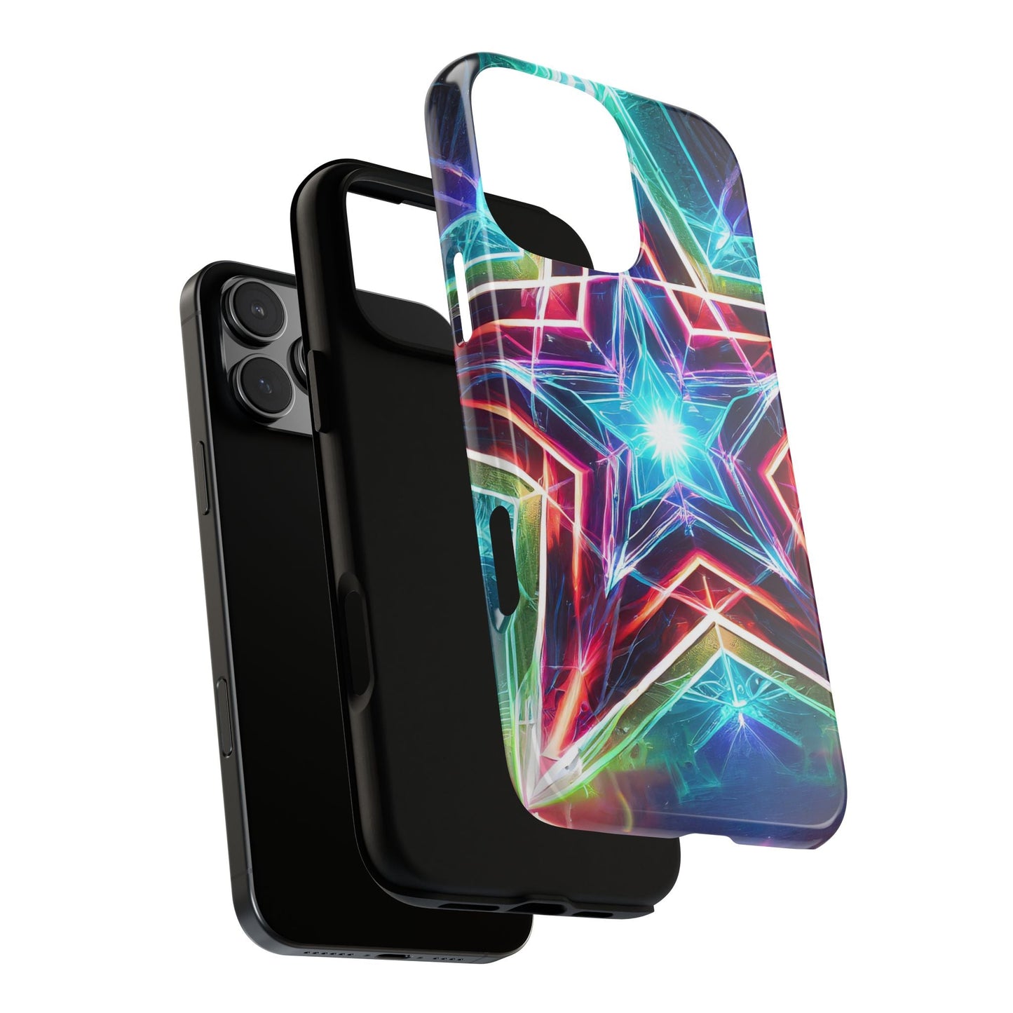 Neon Light Stars Tough Phone Case