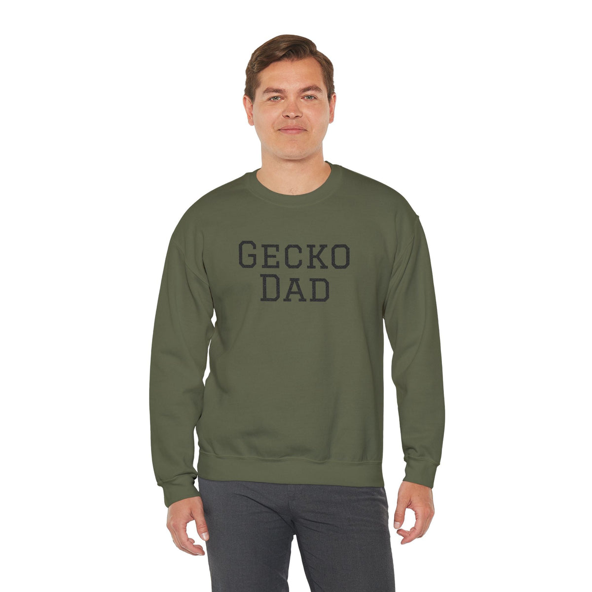 "Gecko Dad" Embroidered Crewneck Sweatshirt