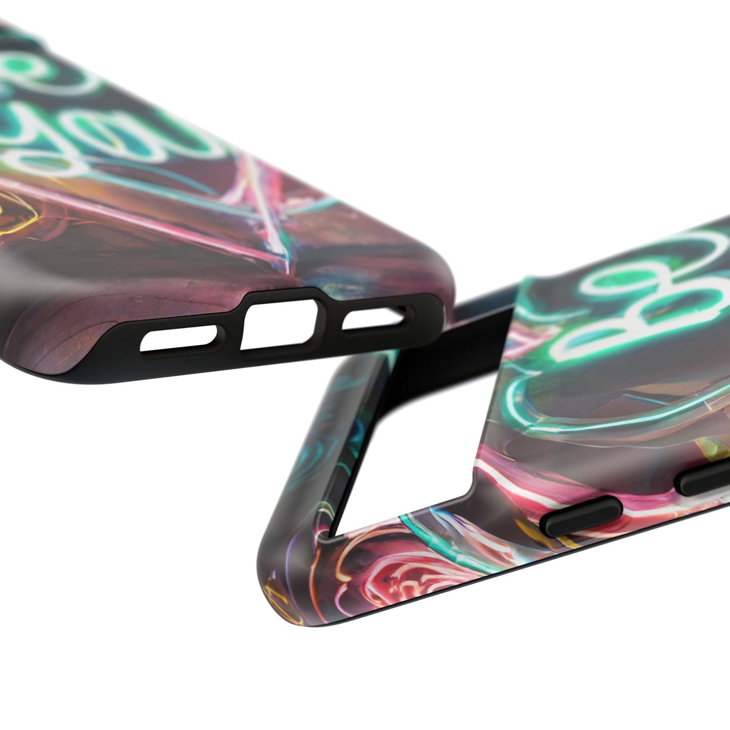 Be You Colorful Neon Heart Tough Phone Case