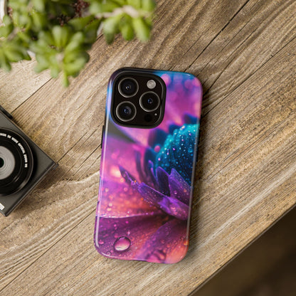 Vibrant Blue And Purple Flower Tough Phone Case