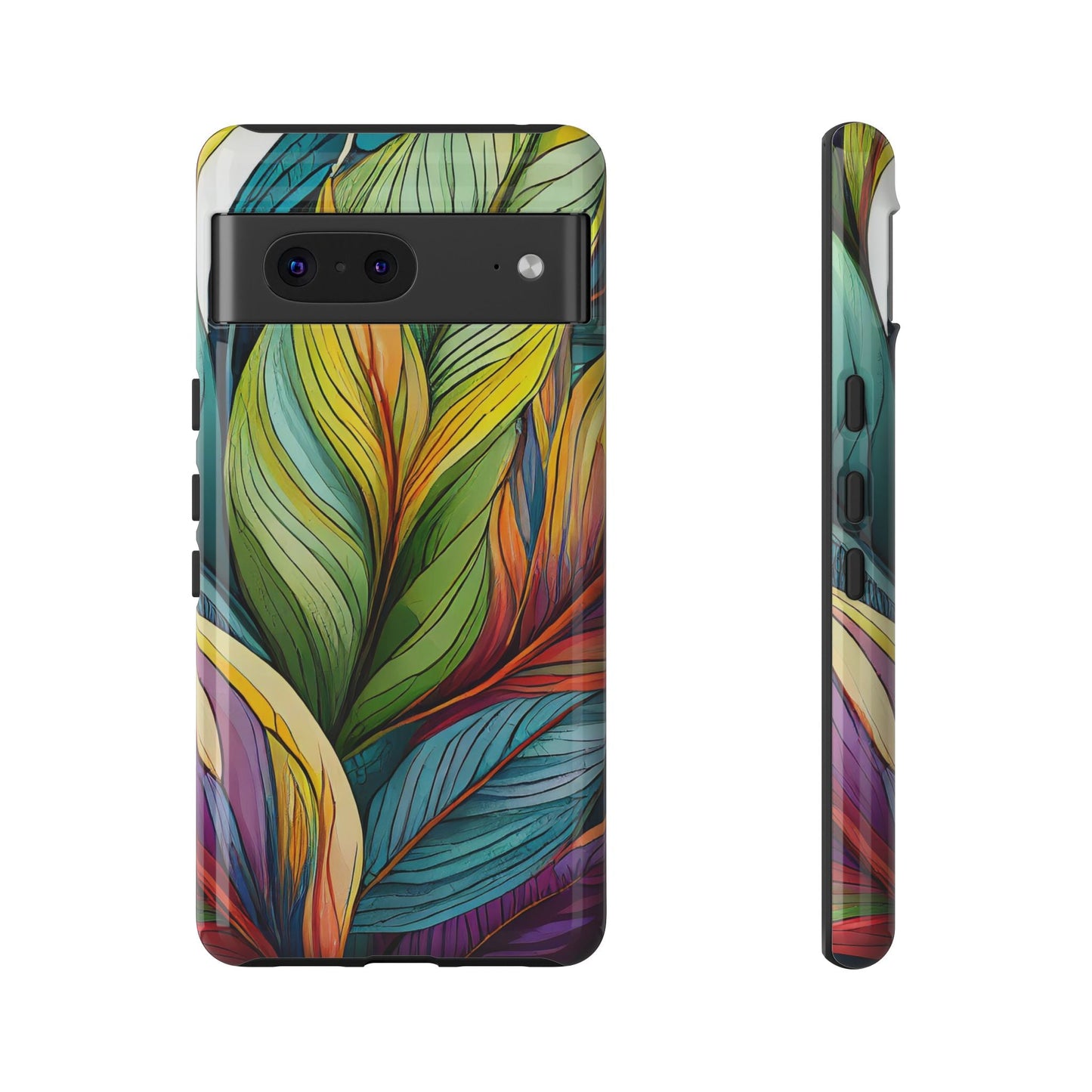Vibrant Tropical Leaf Tough Phone Case