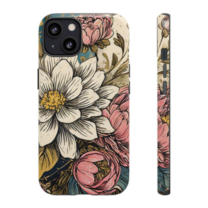 Beautiful White Floral Tough Case