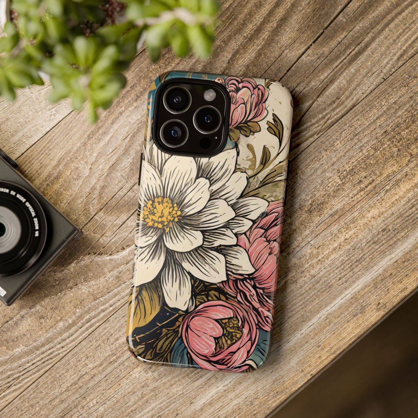 Beautiful White Floral Tough Case