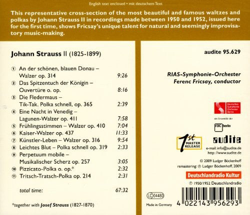J. STRAUSS - Edition Ferenc Fricsay 12 Music CD