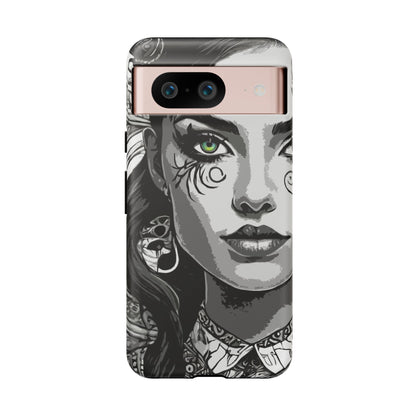 Green Eyed Devilish Beauty Tough Phone Case