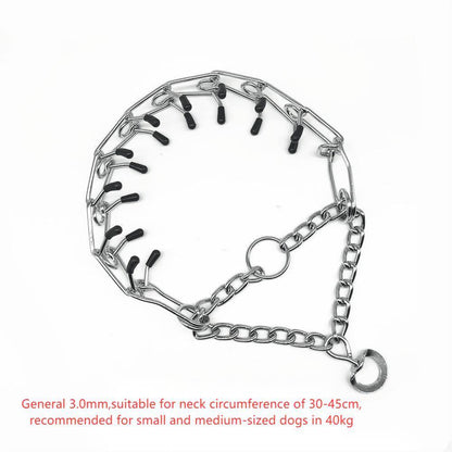 Chrome Plated Pinch Dog Collar Chain
