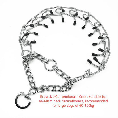 Chrome Plated Pinch Dog Collar Chain