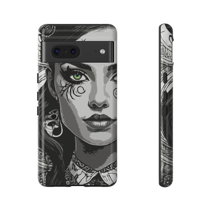 Green Eyed Devilish Beauty Tough Phone Case