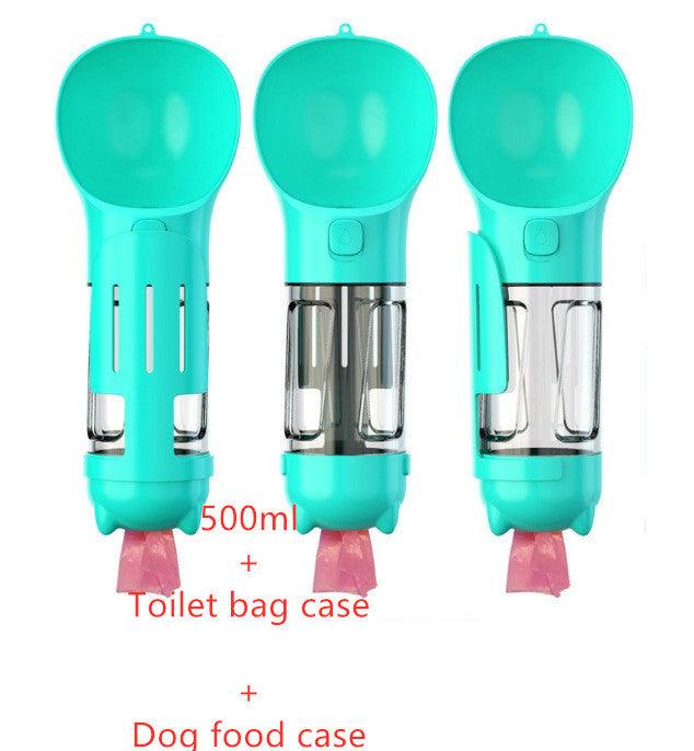 3-in-1 Pet Travel Water Bottle Feeder
