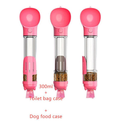 3-in-1 Pet Travel Water Bottle Feeder