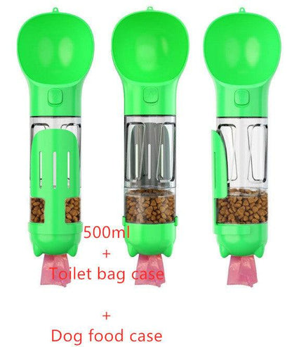 3-in-1 Pet Travel Water Bottle Feeder